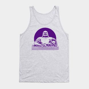 Buddhism Art Dark Purple Color Tank Top